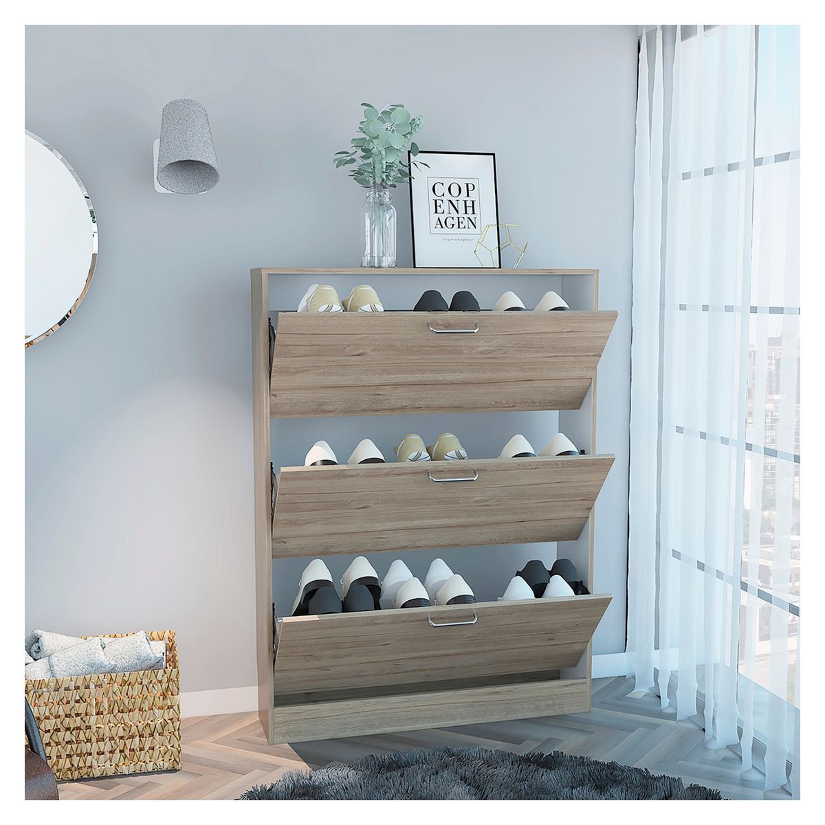 TUHOME - Zapatero 18 Pares -Duna/Blanco Tuhome