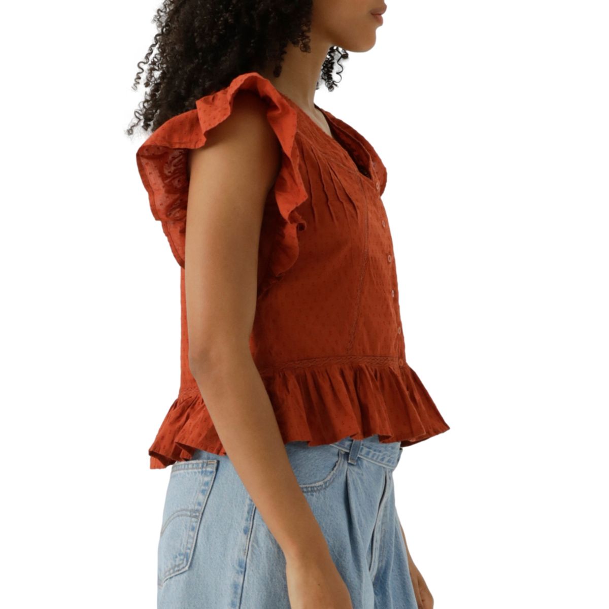 LEVIS - Blusa Mujer Aniston Blouse Naranjo Levis