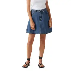 LEVIS - Falda Mujer Mini Flounce Skirt Azul
