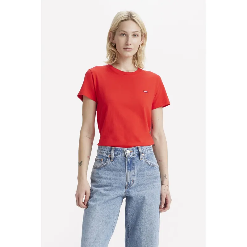 LEVIS - Polera Mujer Perfect Tee Rojo Levis