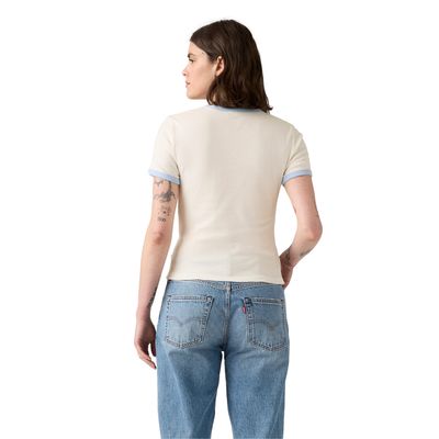 Imagen 2 del producto Polera Mujer Graphic Ringer Rickie Blanco