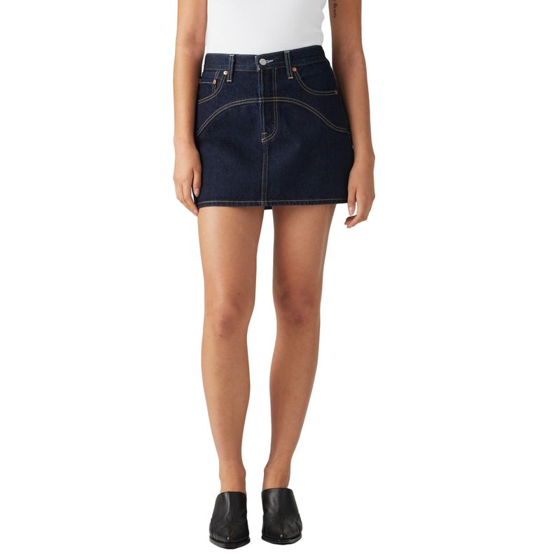 LEVIS - Falda Mujer Icon Skirt Western Yoke Azul Levis