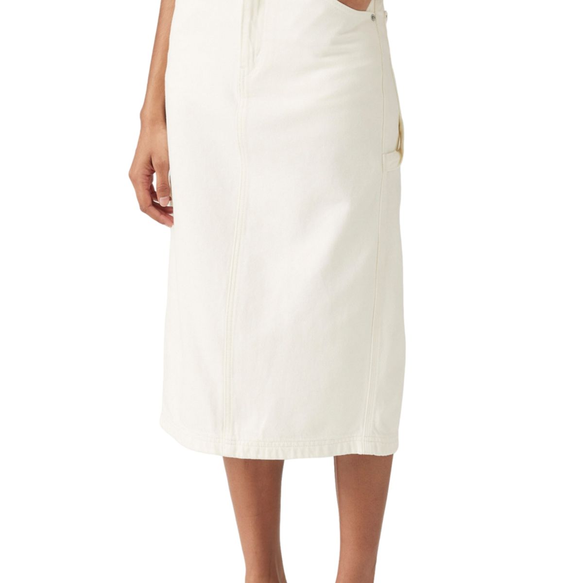 LEVIS - Falda Mujer Back Slit Skirt Blanco Levis