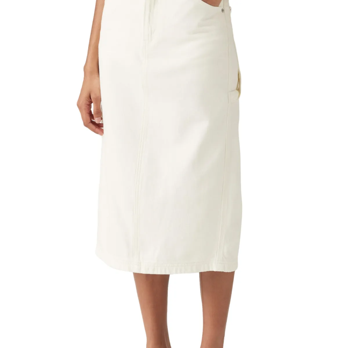 LEVIS - Falda Mujer Back Slit Skirt Blanco Levis