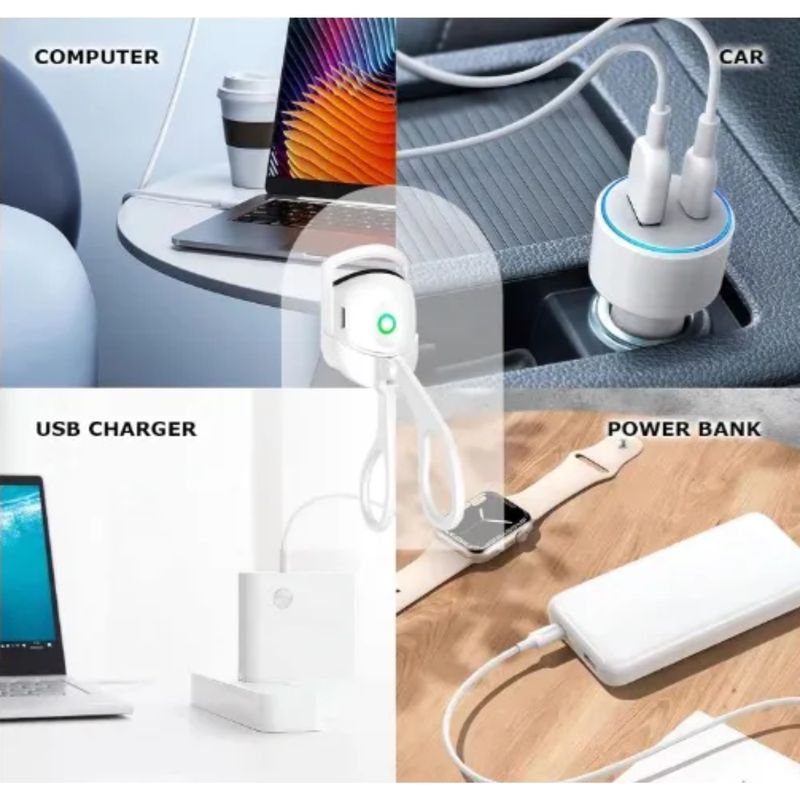 GENERICO - Rizador pestañas USB recargable