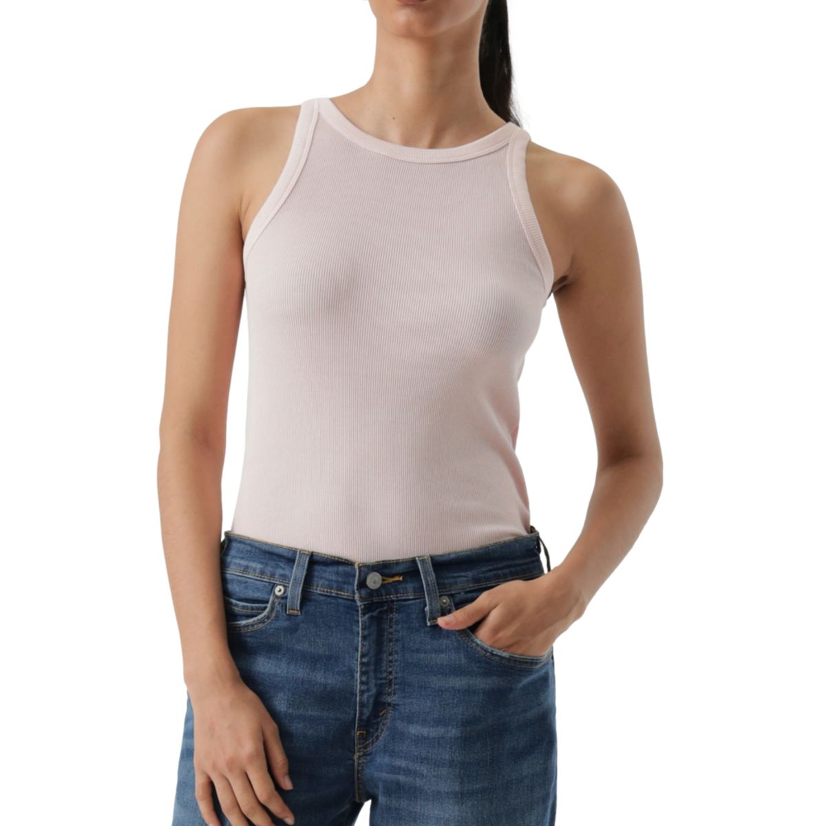 LEVIS - Polera Mujer Essential Racer Tank Rosado Levis