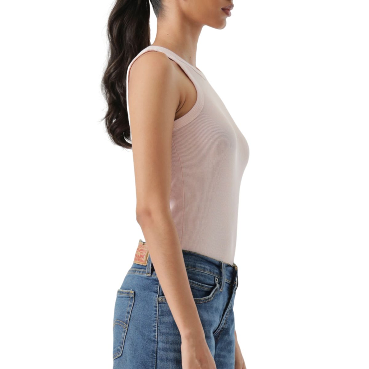 LEVIS - Polera Mujer Essential Racer Tank Rosado Levis