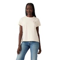 Polera Mujer Graphic Boxy Tshirt Blanco