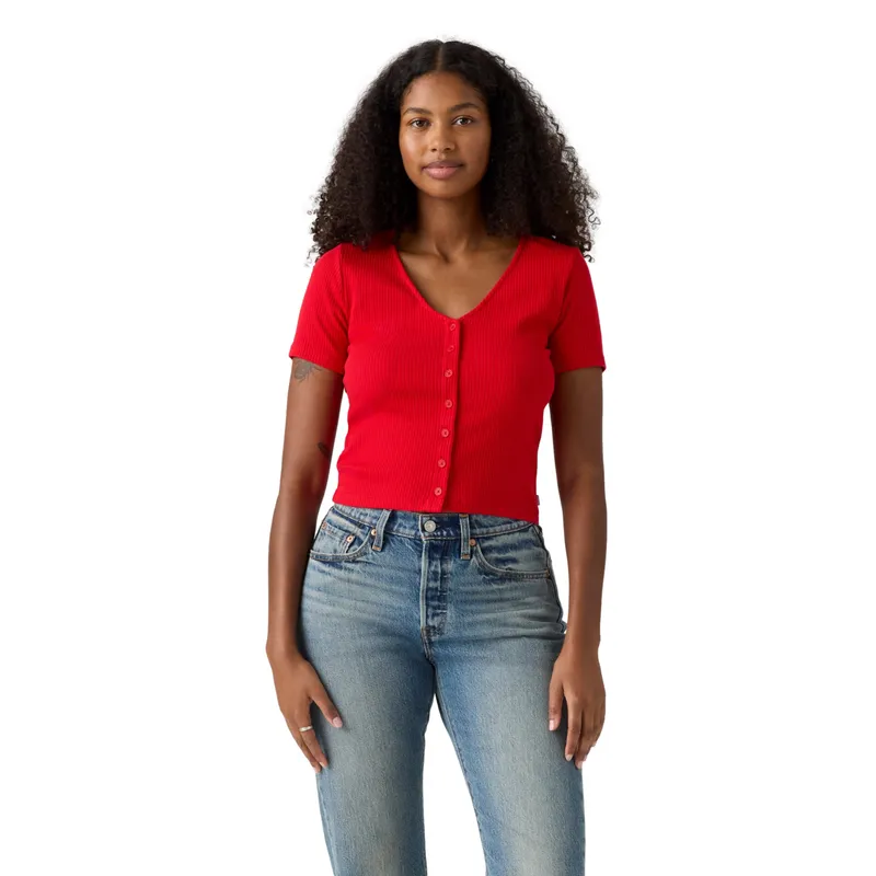 LEVIS - Polera Mujer Muse Tee Rojo Levis