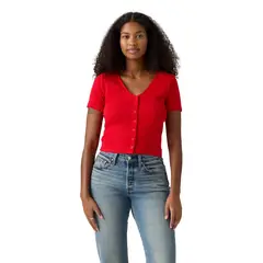 LEVIS - Polera Mujer Muse Tee Rojo