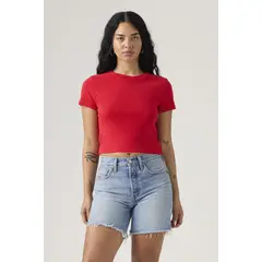LEVIS - Polera Mujer Essential Sporty Tee Rojo