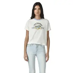 LEVIS - Polera Mujer Graphic Game Day Tee Blanco