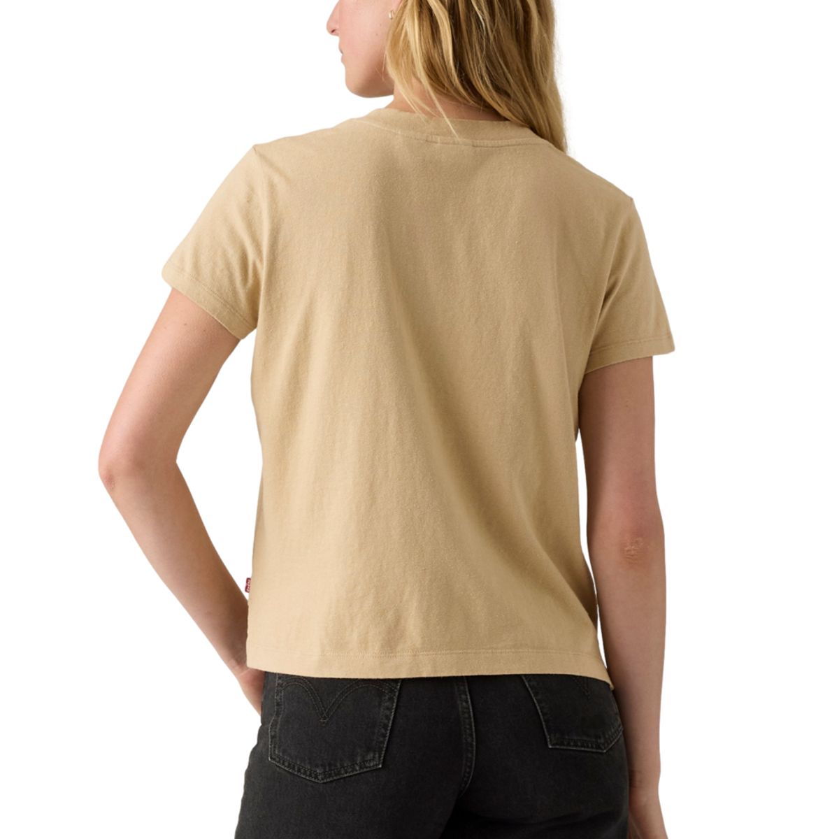 LEVIS - Polera Mujer Boxy Vneck Tee Café Levis