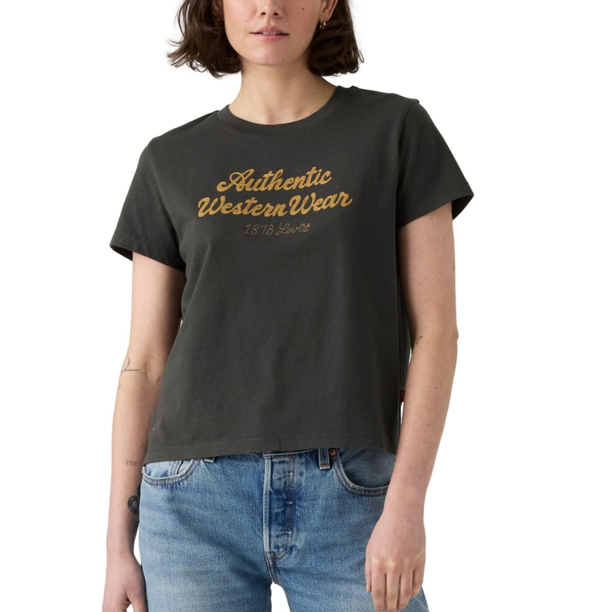 LEVIS - Polera Mujer Graphic Boxy Tshirt Negro Levis