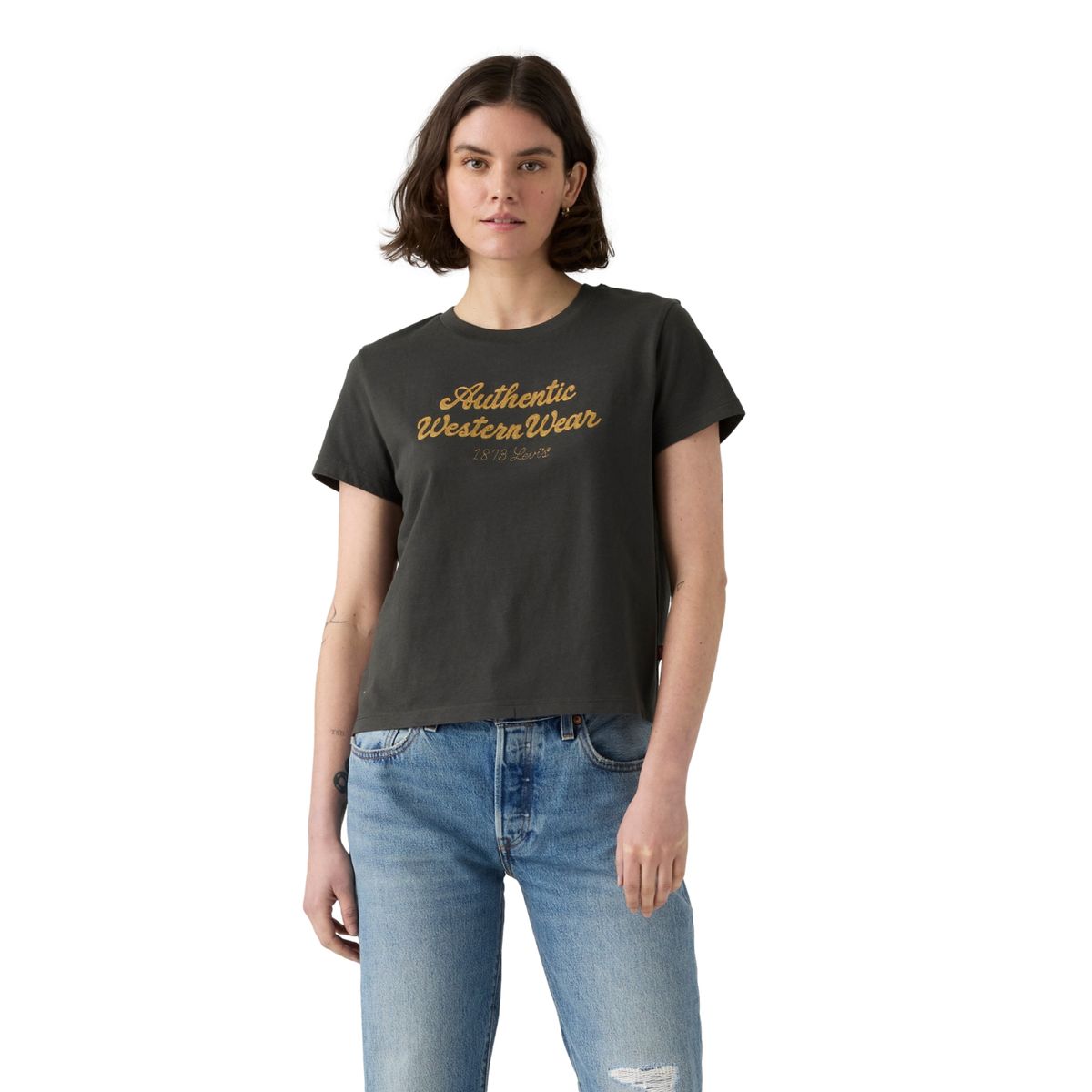 LEVIS - Polera Mujer Graphic Boxy Tshirt Negro Levis