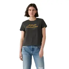 LEVIS - Polera Mujer Graphic Boxy Tshirt Negro