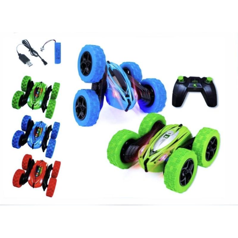 GENERICO - Auto 360° Stunt Acrobatico Control Remoto Y Luces LED Azul
