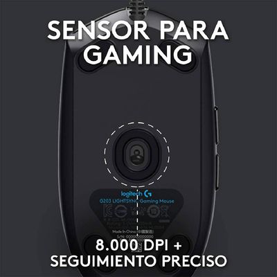Imagen 2 del producto Mouse Gamer G203 Lightsync Negro Negro