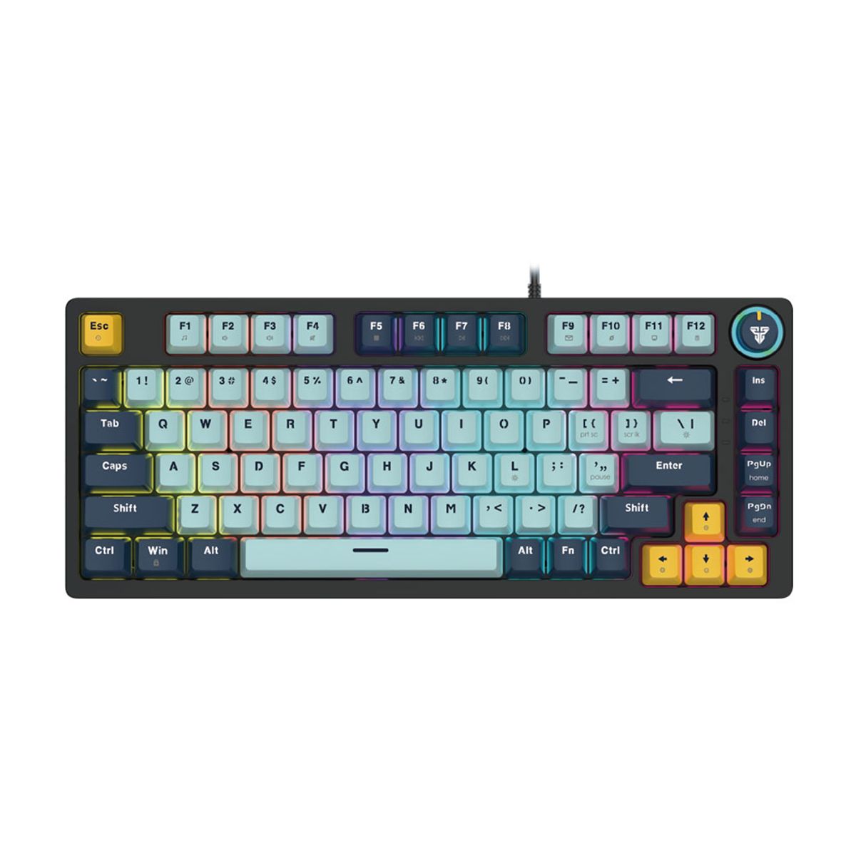 FANTECH - Teclado Fantech MK875V2 ATOM81 Mizu Edition SkyBlue Sw. Blue