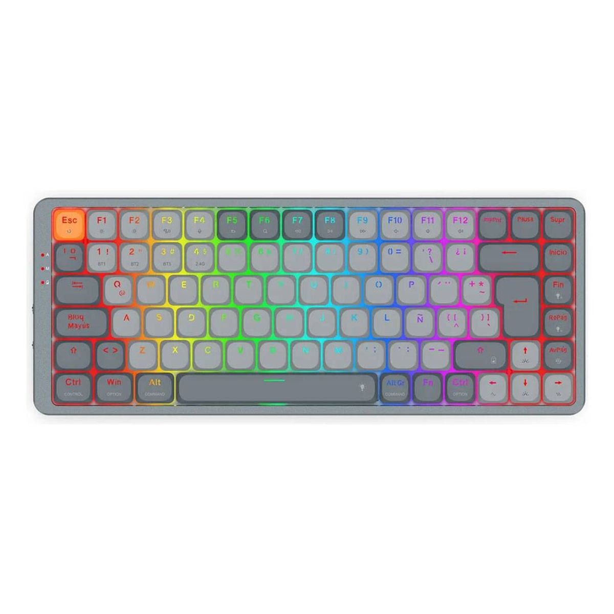 REDRAGON - Teclado Redragon Azure RGB Pro K652GG Sw Red Español