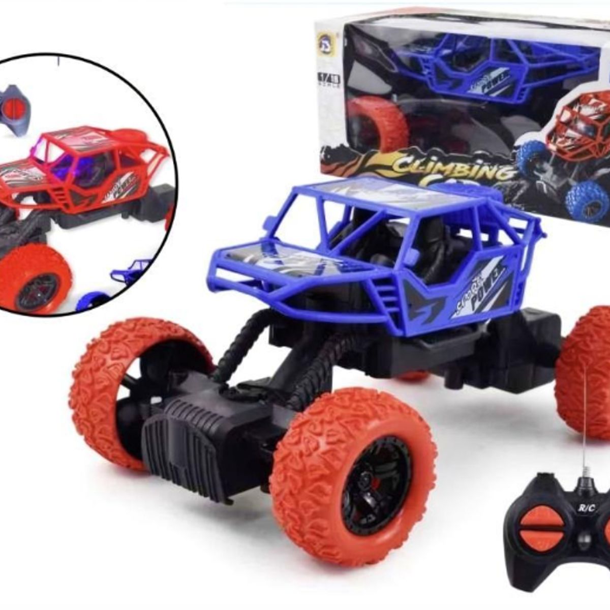 GENERICO - Auto 4x4 Escalada Todo Terreno Con Control Remoto Color Azul