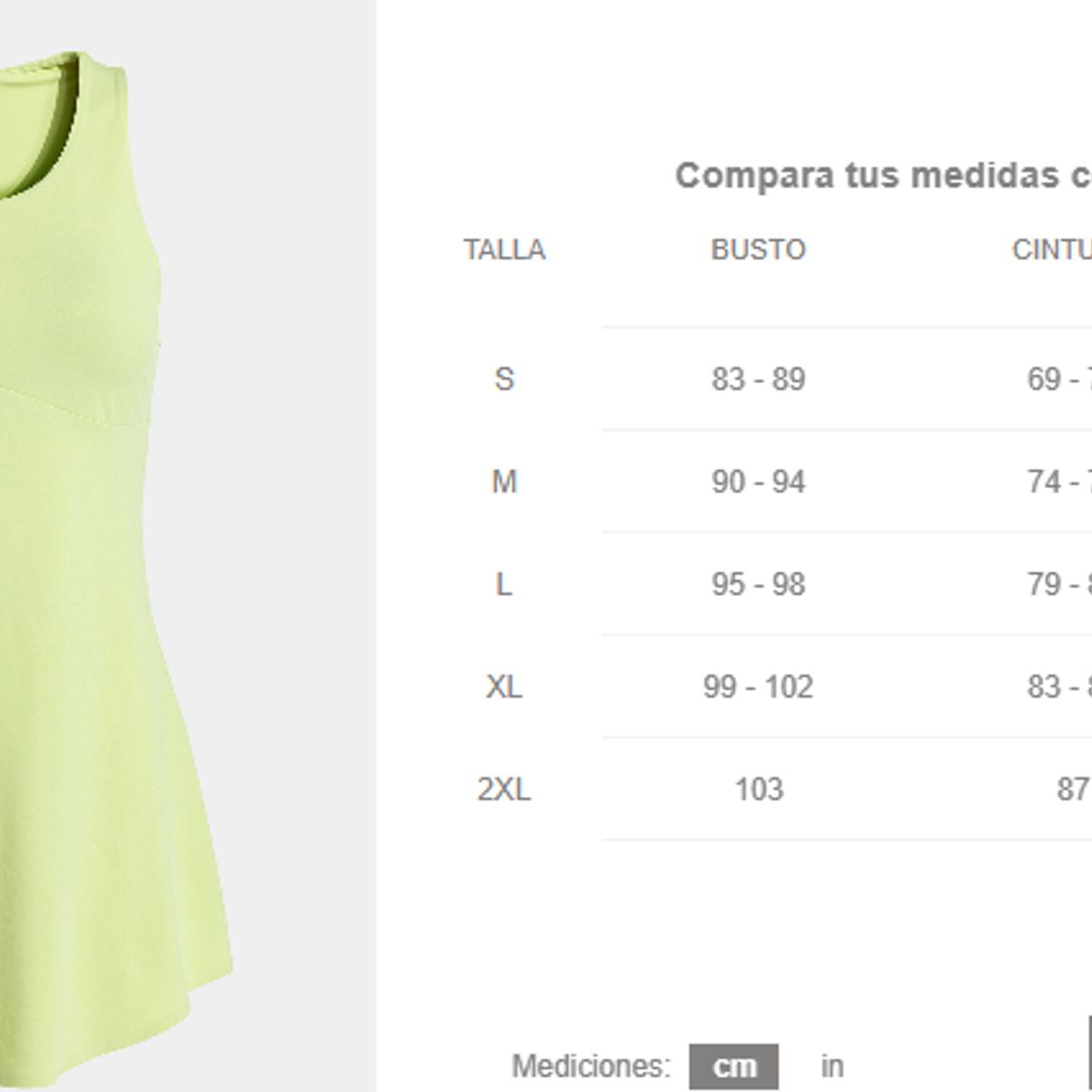 JOMA - Vestido Joma Torneo Lima Pádel - Tenis