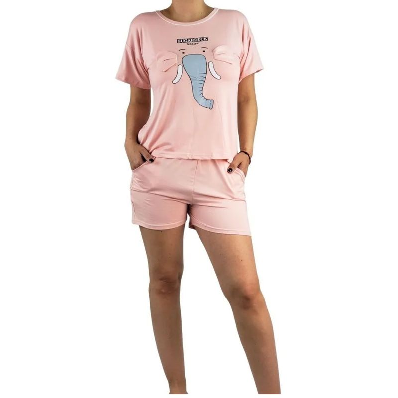 MPROPIA - Pijama Mujer Verano. Polera Y Short. Diseños 552
