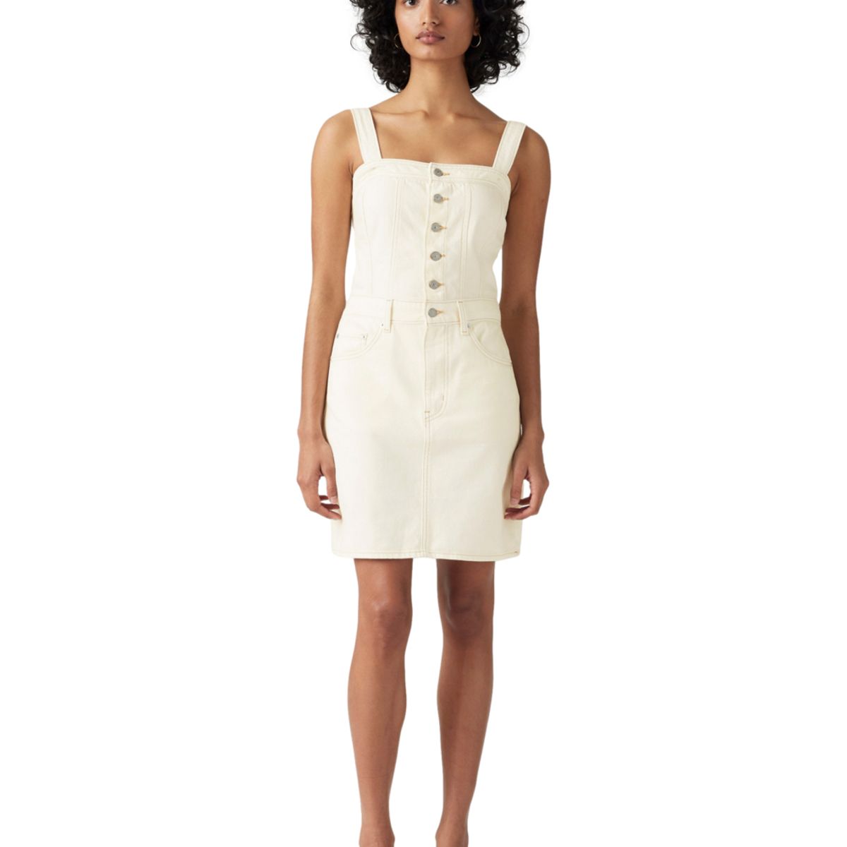 LEVIS - Vestido Mujer Iconic Button Blanco Levis