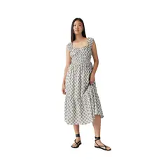 LEVIS - Vestido Mujer Amaya Tiered Maxi Dress Blanco