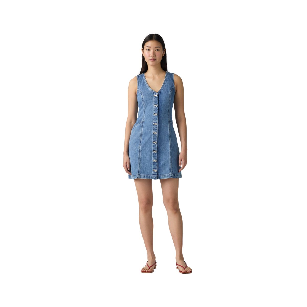 LEVIS - Vestido Mujer Vianna Vest Dress Azul Levis