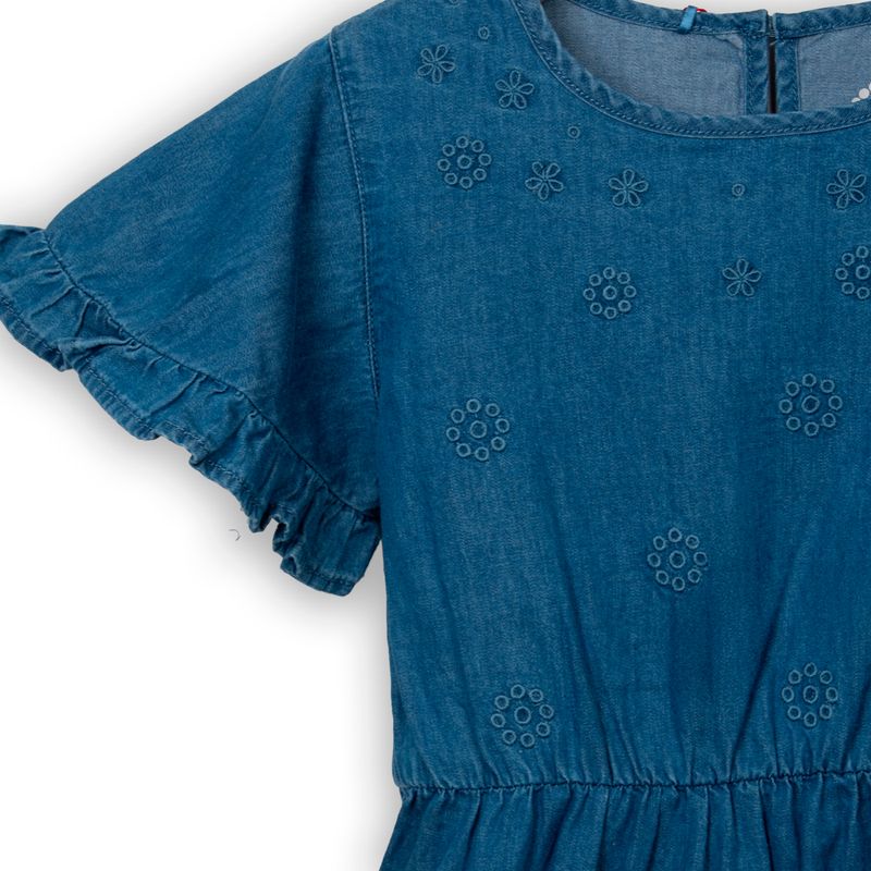 PILLIN - Vestido Niña Denim Pillin PVC713-25DEN2 - Azul