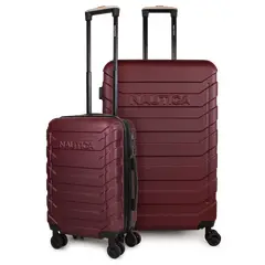 NAUTICA - Pack 2 maletas S+L Soho 10 y 23kg burdeo - Burdeos