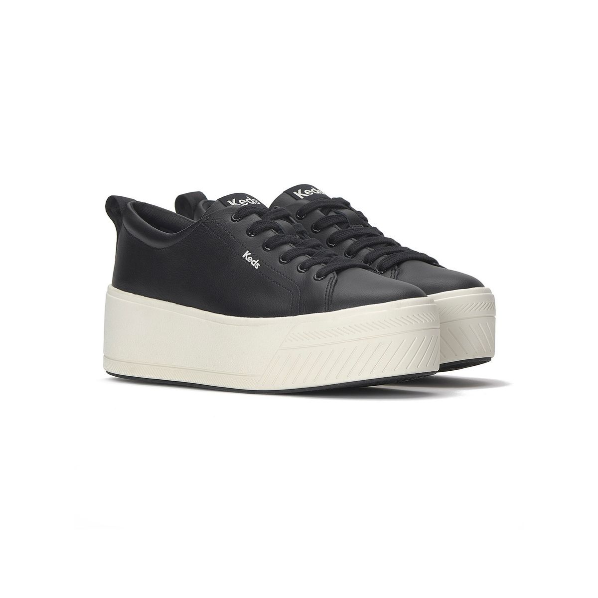 KEDS - Zapatilla Cuero Mujer Skyler Leather Negro KEDS