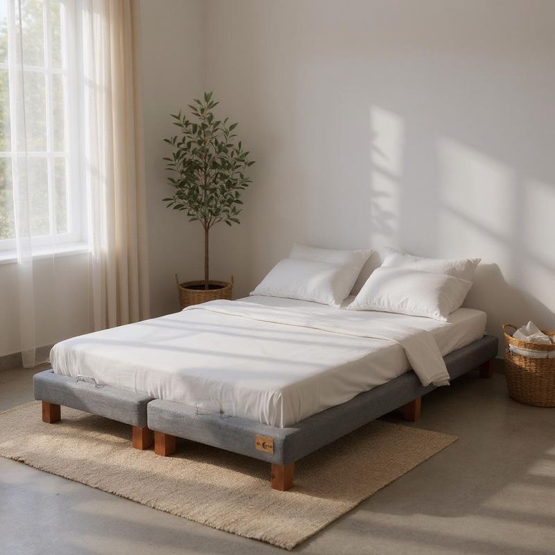 BLOCCARE - Base De Cama Anti Reflujo Queen Div - Largo 190 cm
