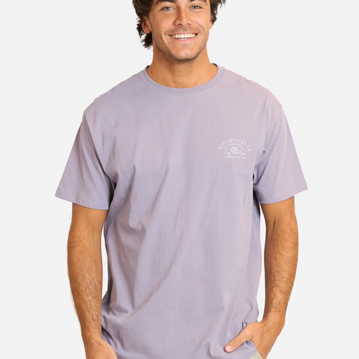 MAUI AND SONS - Polera MC Tivarix Morado Hombre Maui And Sons - Morado