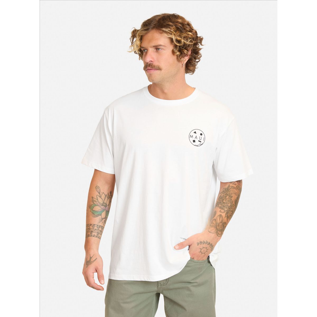 MAUI AND SONS - Polera MC Soramo Blanco Hombre Maui And Sons - Blanco