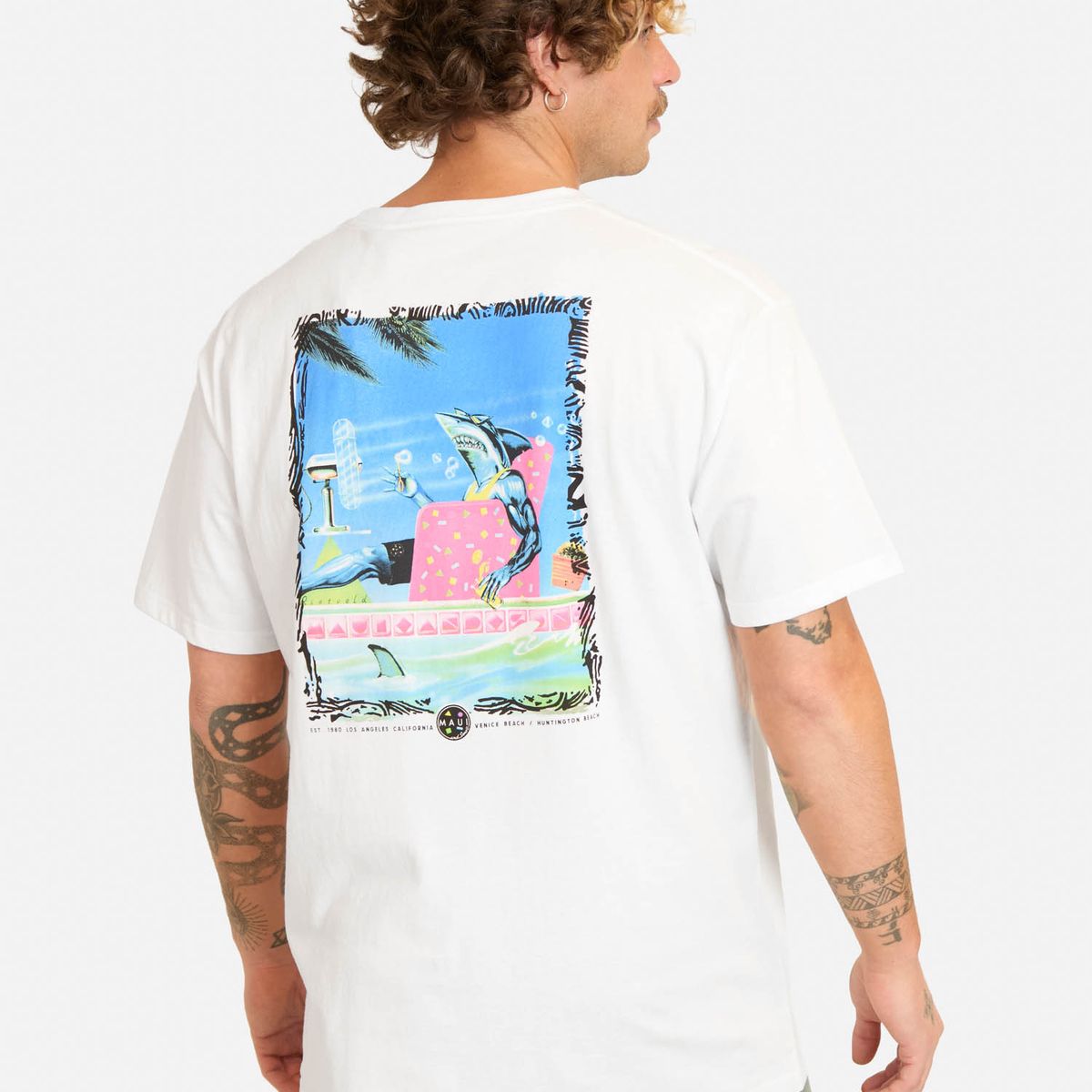 MAUI AND SONS - Polera MC Soramo Blanco Hombre Maui And Sons - Blanco