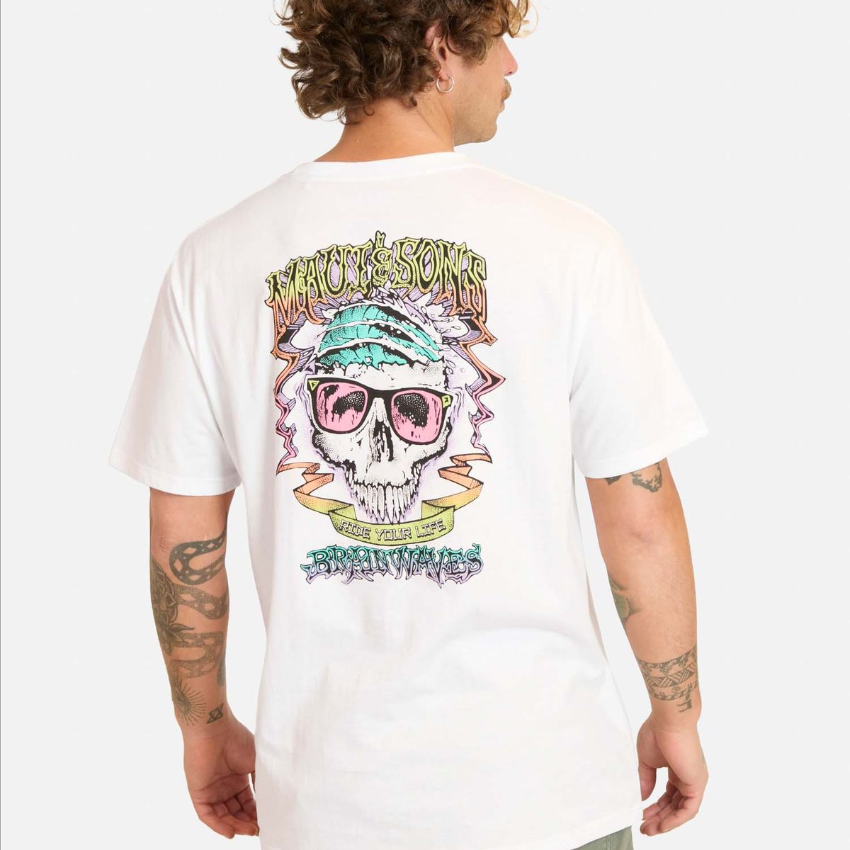 MAUI AND SONS - Polera MC Letulia Blanco Hombre Maui And Sons - Blanco