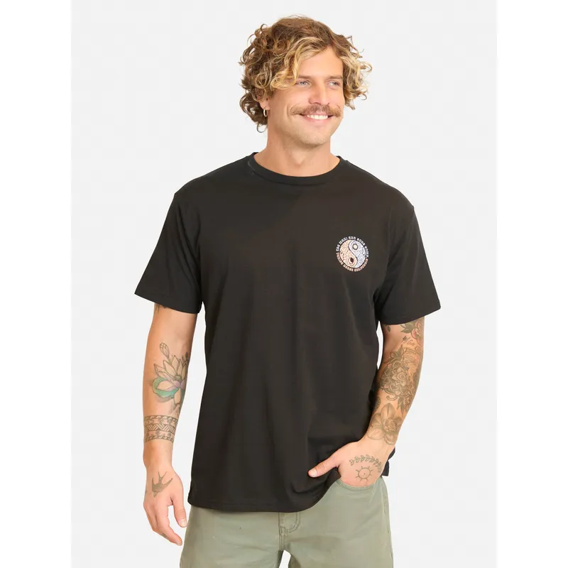 MAUI AND SONS - Polera MC Bazoy Negro Hombre Maui And Sons