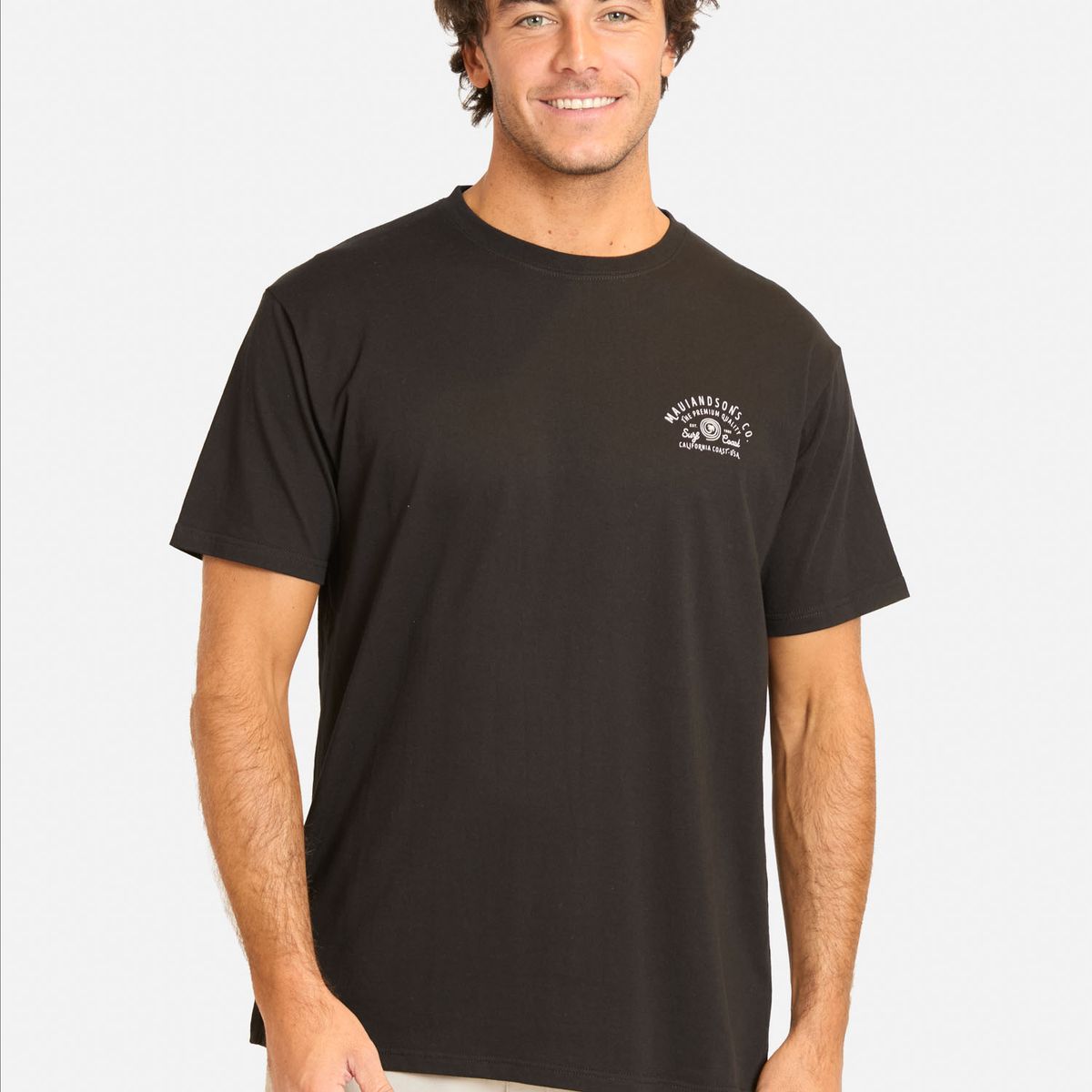 MAUI AND SONS - Polera MC Tivarix Negro Hombre Maui And Sons - Negro