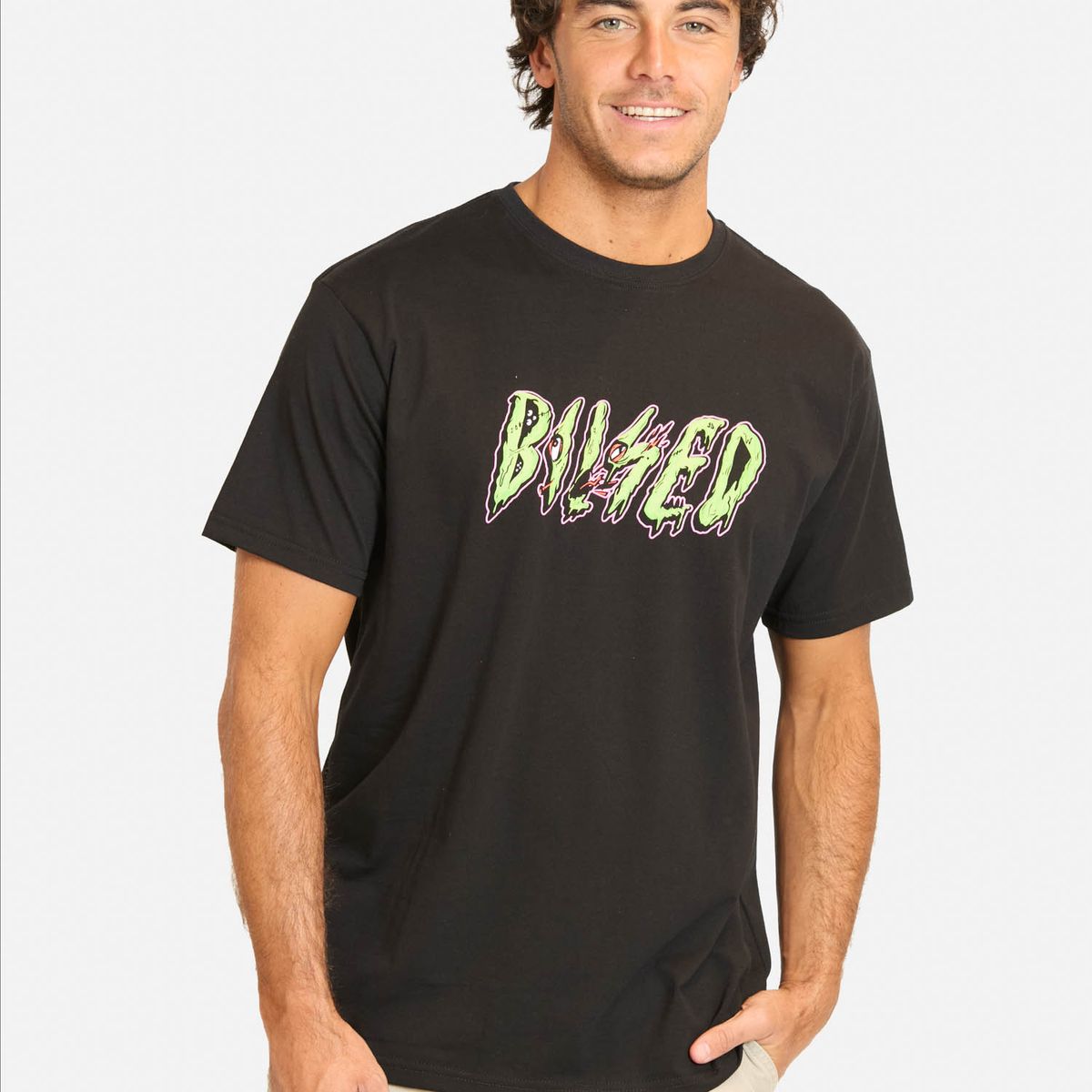 MAUI AND SONS - Polera MC Foluk Negro Hombre Maui And Sons - Negro