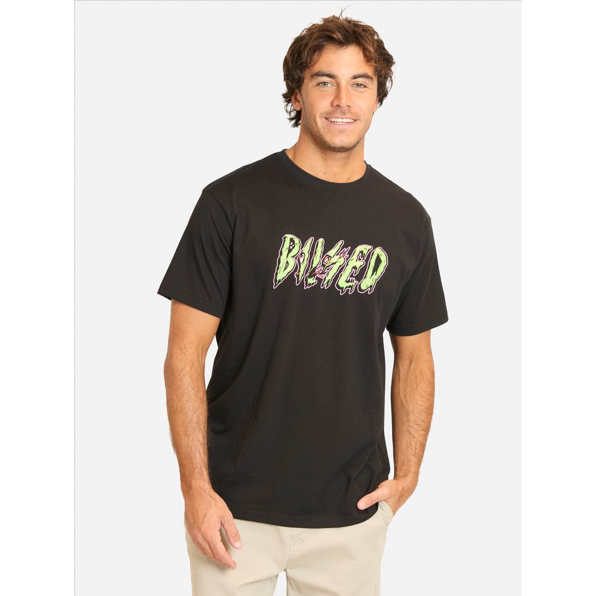 MAUI AND SONS - Polera MC Foluk Negro Hombre Maui And Sons - Negro