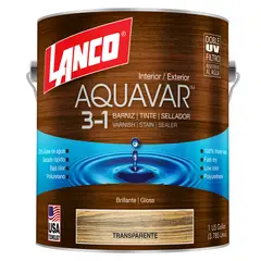 LANCO - Barniz Aquavar Transparente 1 GL