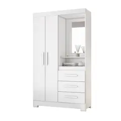 HOME MOBILI - Closet Cuarzo 2 Puertas Blanco/Rosado