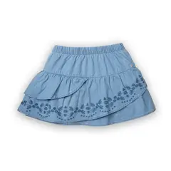 PILLIN - Falda Niña Celeste PVC737-25CEL2 - Celeste