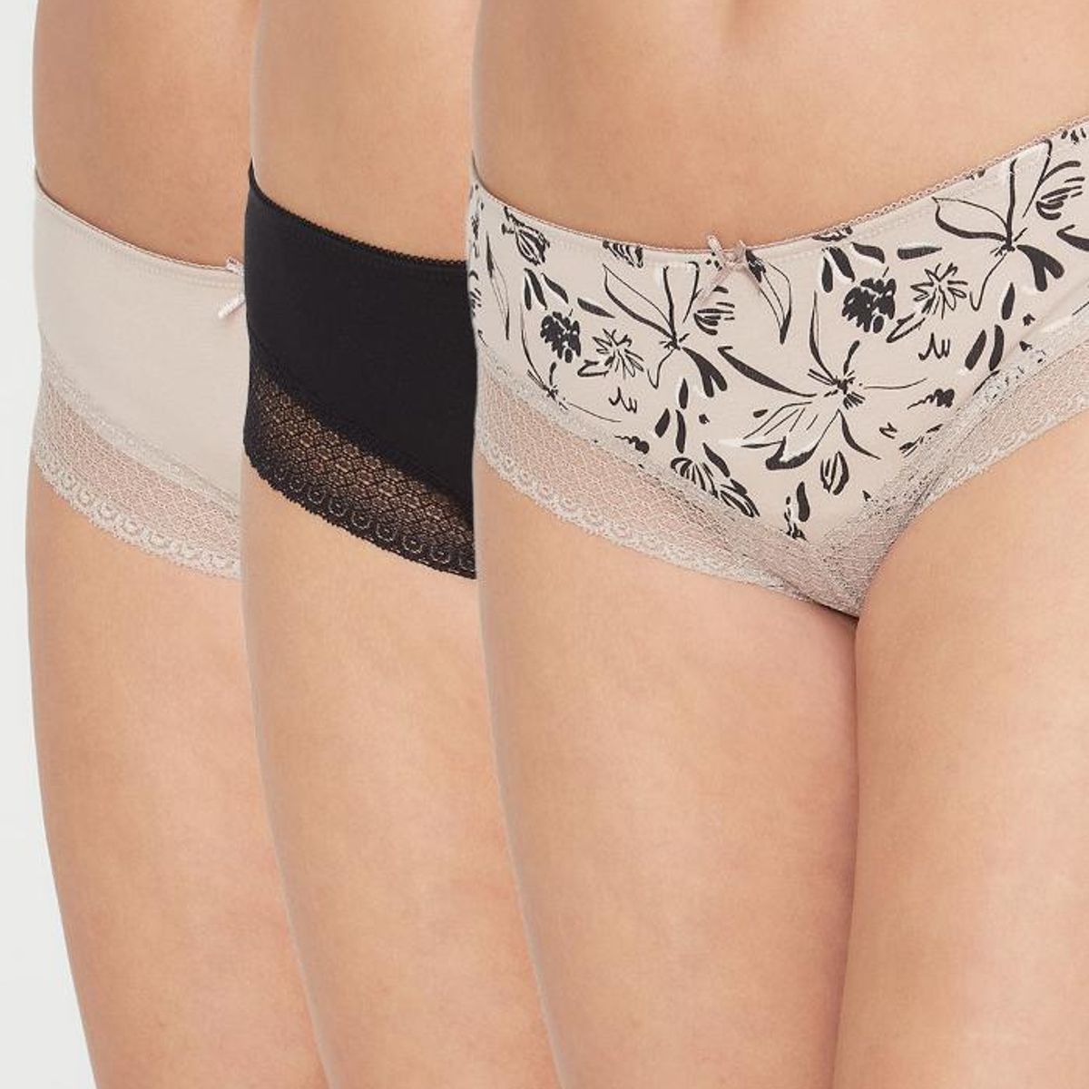 KAYSER - Pack 3X Pantaleta Algodón  P314.0024-NEG4 Kayser
