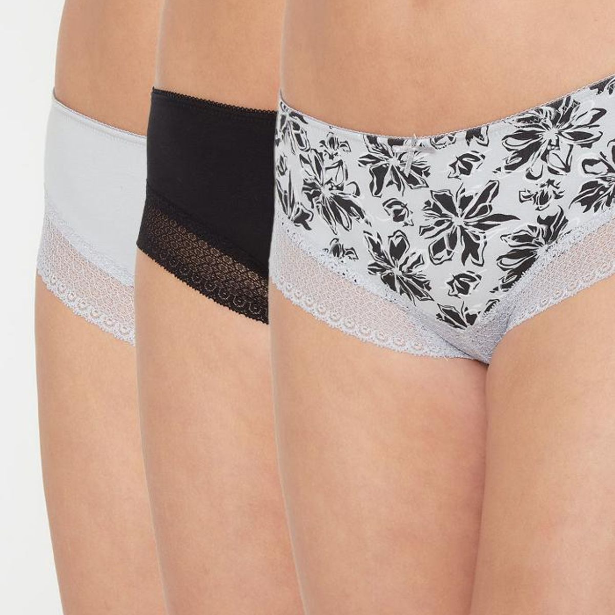 KAYSER - Pack 3X Pantaleta Algodón  P314.0024-GRI4 Kayser