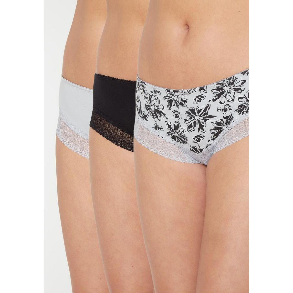 KAYSER - Pack 3X Pantaleta Algodón  P314.0024-GRI4 Kayser