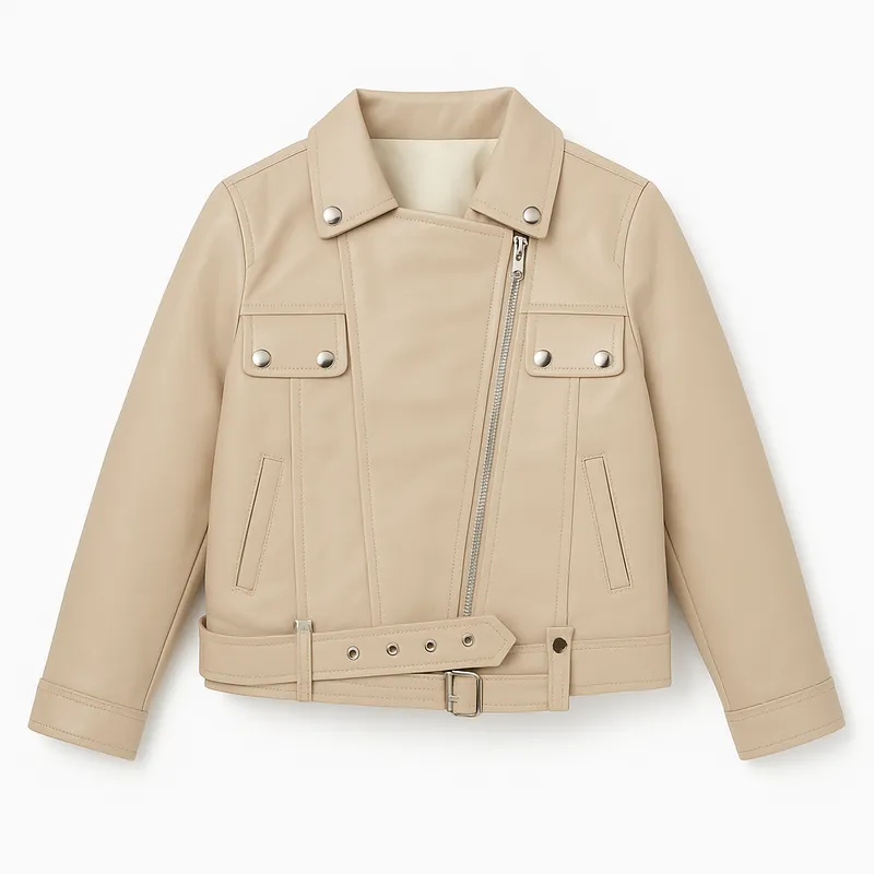KIBOU - Chaquetas Biker Ecocuero para Niños
