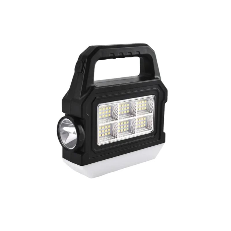 GENERICO - Linterna Camping 6 Cob+luz Frontal Solar Impermeable